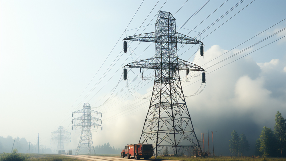 High Voltage Steel Transmission Tower