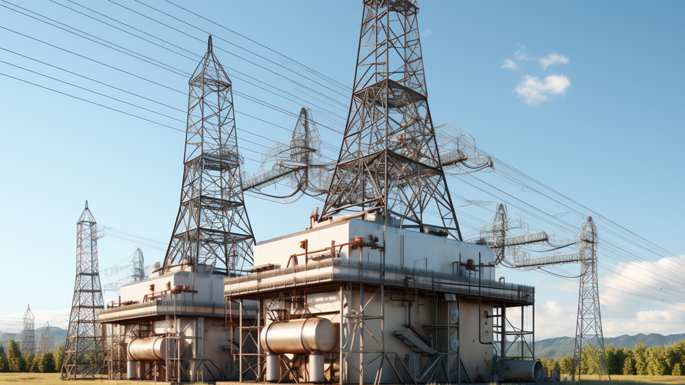 Steel Power Transmission Tower Installation