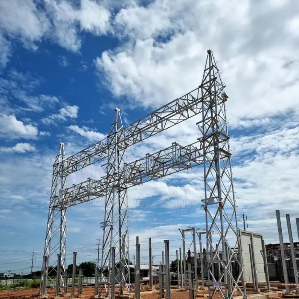 Substation Gantry Tower Installation