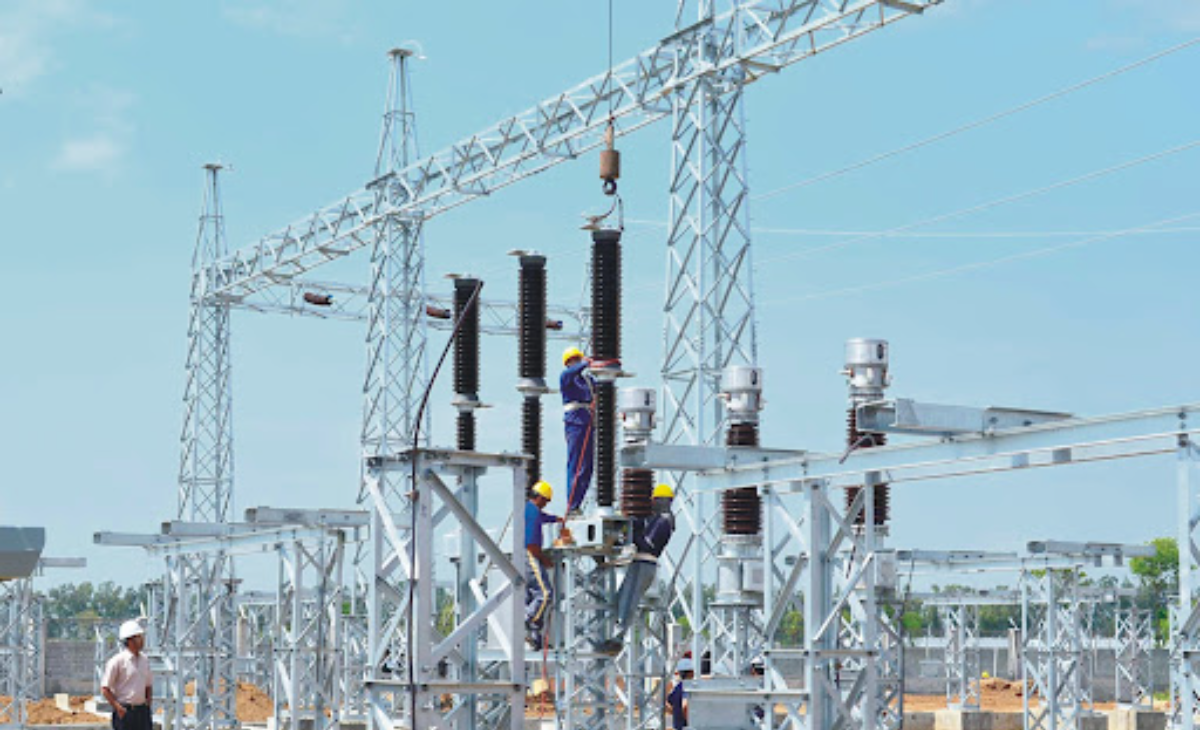 Substation Gantry Tower Installation